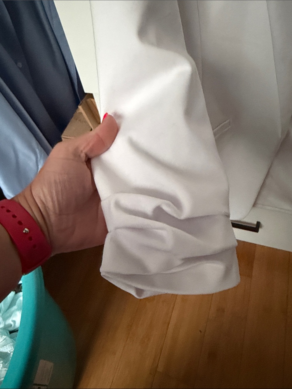 Nine West Light White Draped Open-Front Blazer - Picture 2 of 4